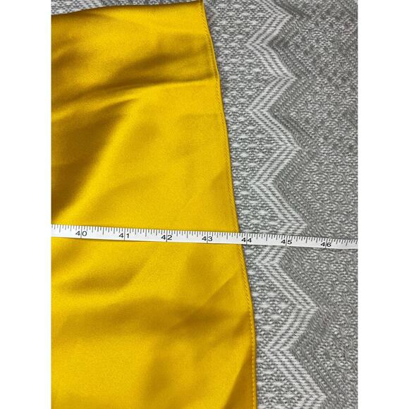 River Island Petite Lace Cowl Neck Butter Yellow Slip Dress Midi Feminine - Picture 11 of 11